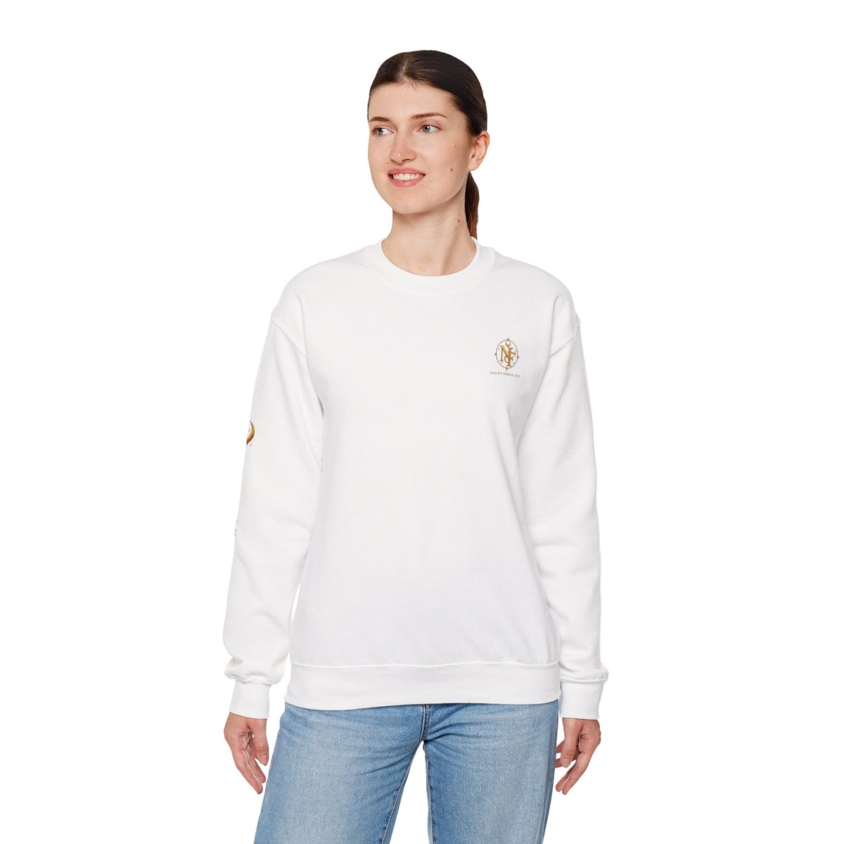 Night Force NYC Lion Graphic Crewneck Sweatshirt