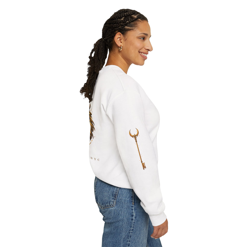 Night Force NYC Lion Graphic Crewneck Sweatshirt