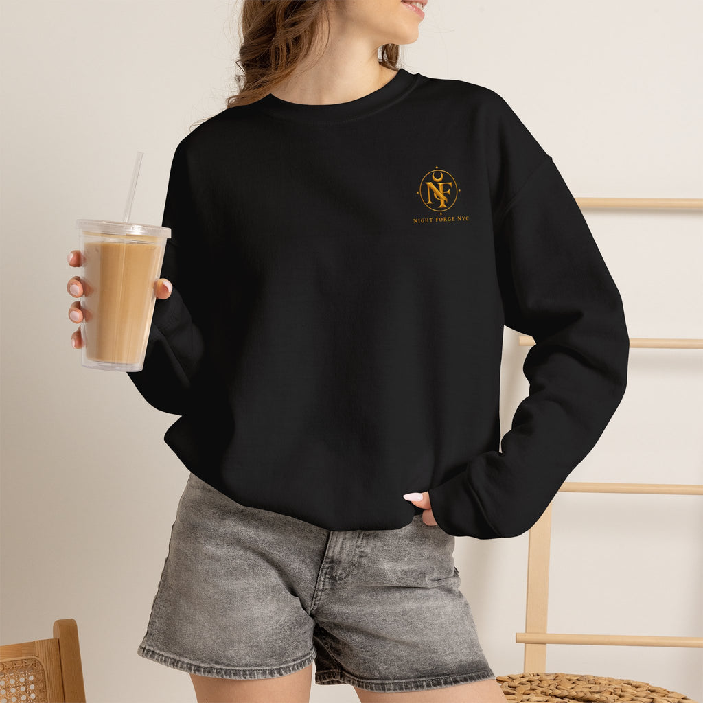Night Forge NYC Lion Graphic Crewneck Sweatshirt