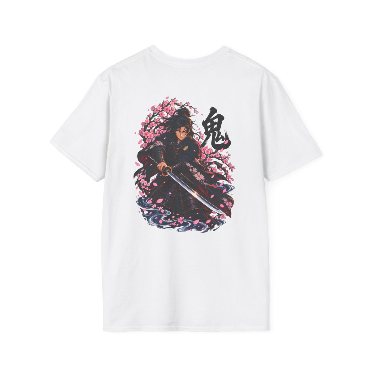 Samurai Under Cherry Blossoms Anime T-Shirt