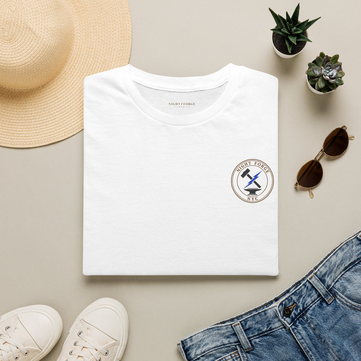 Night Forge NYC crest tee