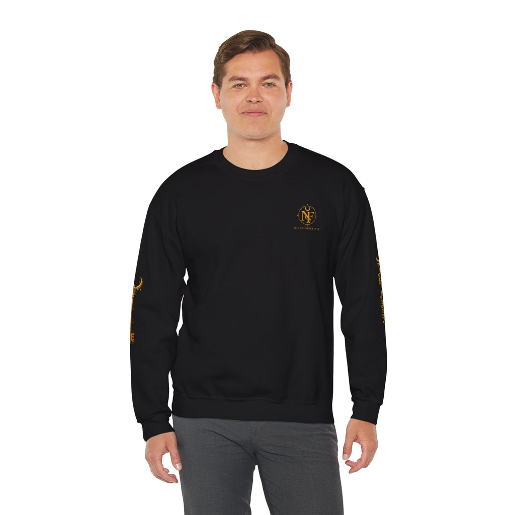 Night Forge NYC Lion Graphic Crewneck Sweatshirt