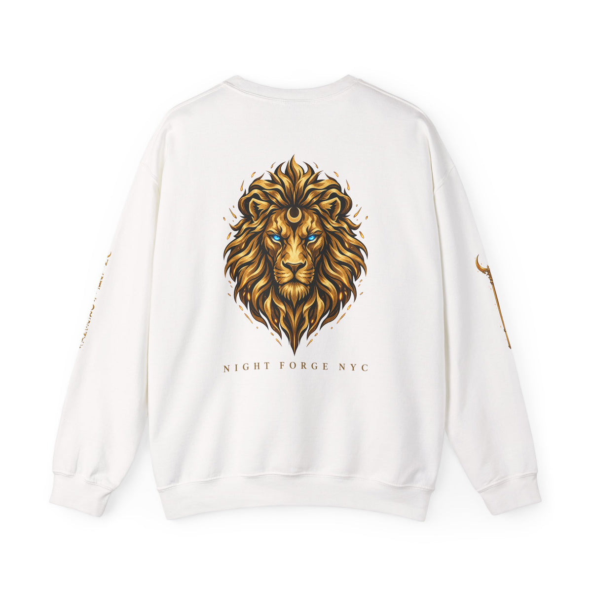 Night Force NYC Lion Graphic Crewneck Sweatshirt