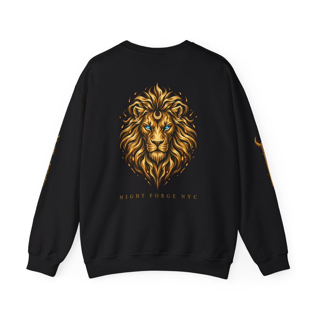 Night Force NYC Lion Graphic Crewneck Sweatshirt