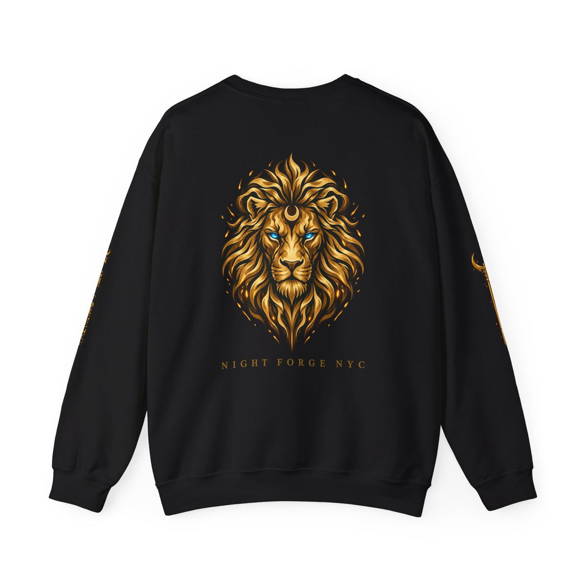 Night Force NYC Lion Graphic Crewneck Sweatshirt