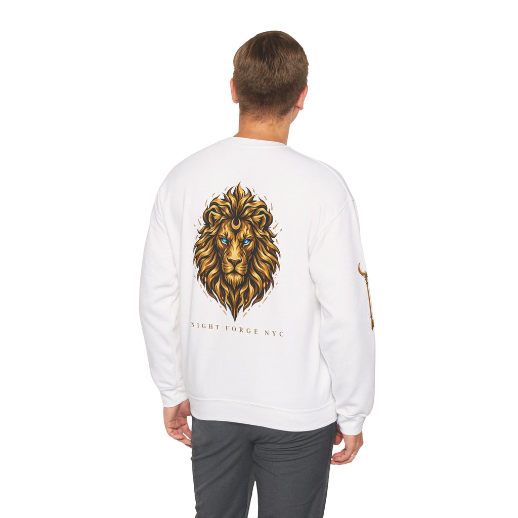 Night Force NYC Lion Graphic Crewneck Sweatshirt